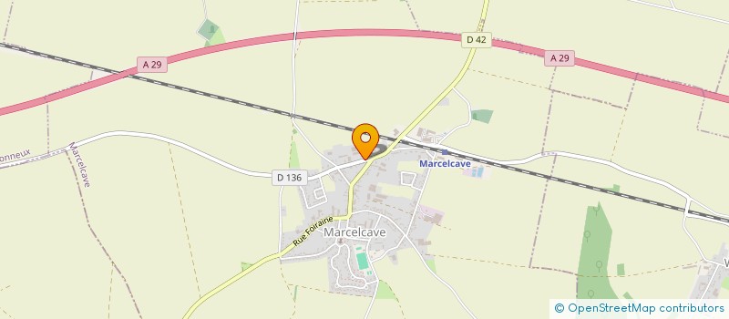 localisation de l'entreprise SOCIETE CIVILE DE MOYENS CABINET MEDICAL DE MARCELCAVE  MARCELCAVE