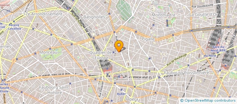 localisation de l'entreprise SOCIETE CIVILE DE MOYENS CABINET MEDICAL DU 6 RUE DE LIEGE  PARIS