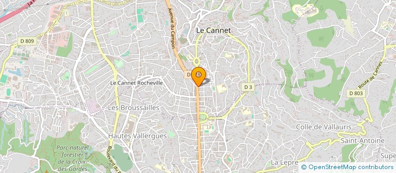 localisation de l'entreprise SOCIETE CIVILE DE MOYENS CABINET MISTRAL à LE CANNET