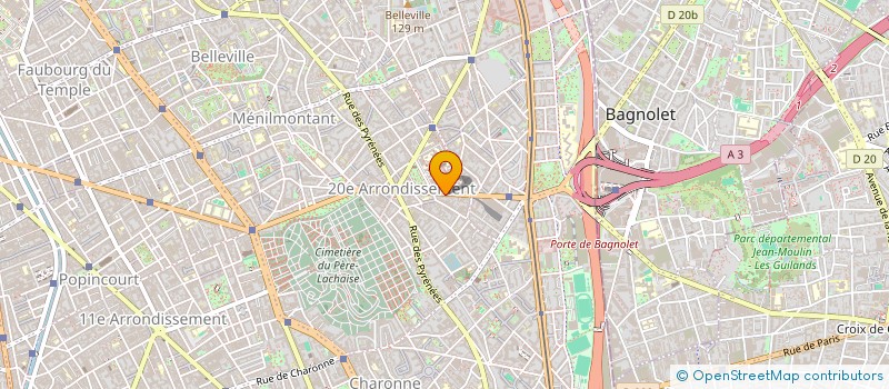 localisation de l'entreprise SOCIETE CIVILE DE MOYENS CABINET PARAMEDICAL BELGRAND  PARIS