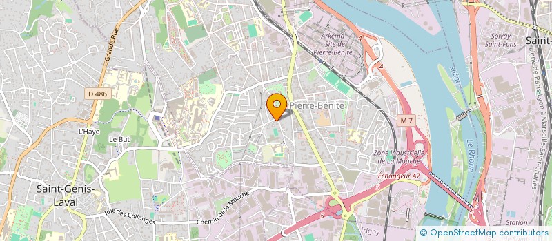 localisation de l'entreprise SOCIETE CIVILE DE MOYENS CABINET PARAMEDICAL DE L'ACACIA  OULLINS-PIERRE-BENITE