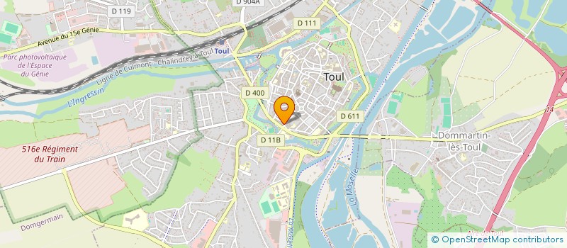 localisation de l'entreprise SOCIETE CIVILE DE MOYENS CADET GROSSE VIGREUX à TOUL