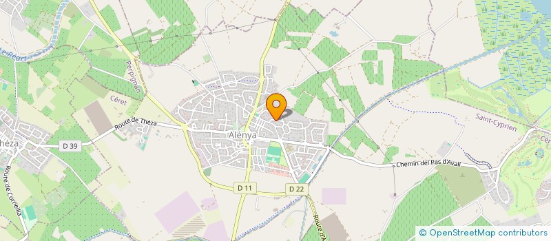 localisation de l'entreprise SOCIETE CIVILE DE MOYENS  CAP KINE  ALENYA