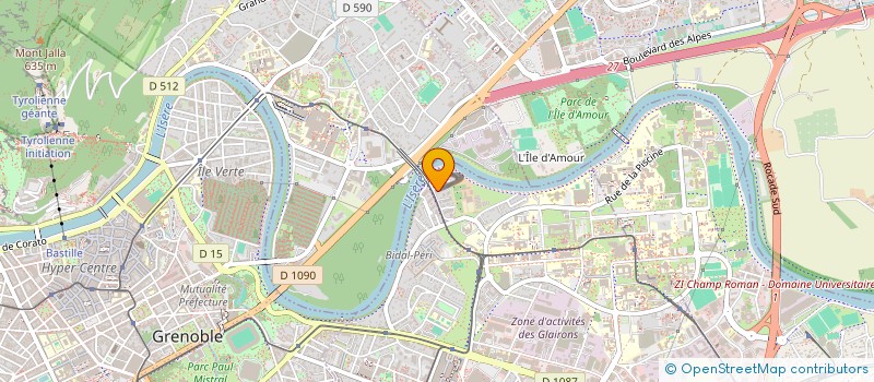 localisation de l'entreprise SOCIETE CIVILE DE MOYENS CAUVIN - OUHICHI  SAINT-MARTIN-D'HERES