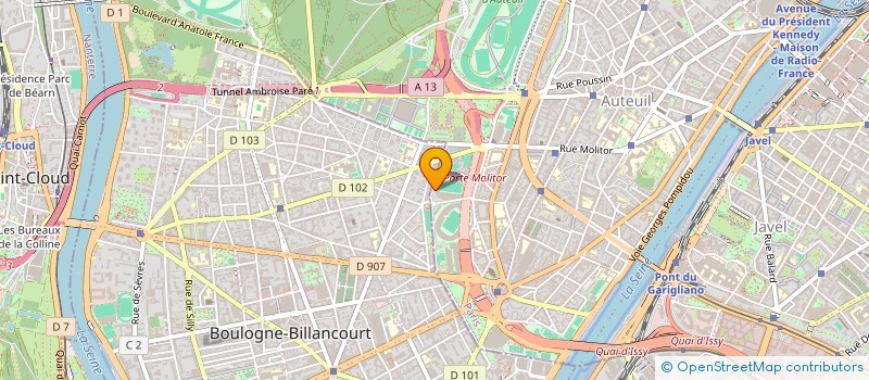 localisation de l'entreprise SOCIETE CIVILE DE MOYENS CENTRE D'OPHTALMOLOGIE DU TROCADERO  PARIS