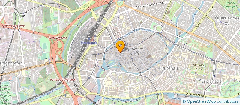 localisation de l'entreprise SOCIETE CIVILE DE MOYENS CENTRE D'OPHTALMOLOGIE ET DE CHIRURGIE FACIALE DE STRASBOURG  STRASBOURG