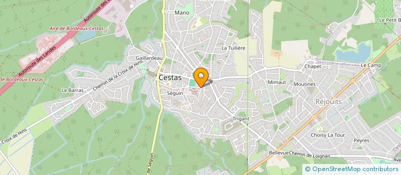 localisation de l'entreprise SOCIETE CIVILE DE MOYENS CESTAS DENTAIRE  CESTAS