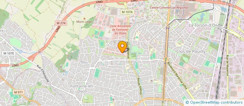 localisation de l'entreprise SOCIETE CIVILE DE MOYENS CHADOCS  FONTAINE-LES-DIJON