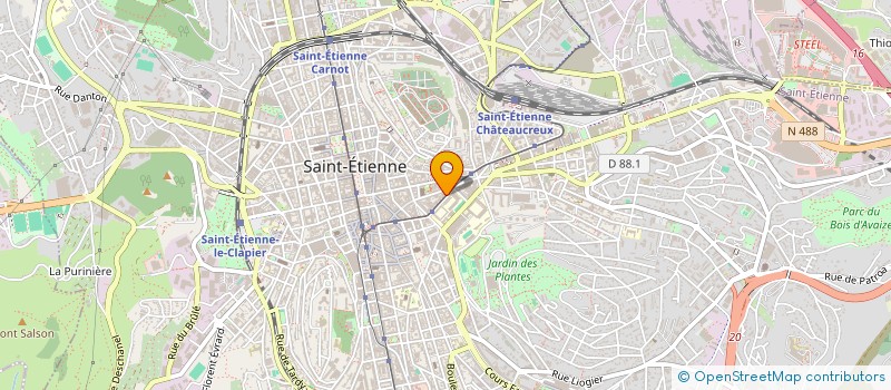 localisation de l'entreprise SOCIETE CIVILE DE MOYENS - CHAVE - LABOURE - VENDROUX - PAUZON - DAMON  SAINT-ETIENNE