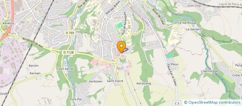 localisation de l'entreprise SOCIETE CIVILE DE MOYENS COATMELLEC NICOLAS ABGRALL  PLOURIN-LES-MORLAIX