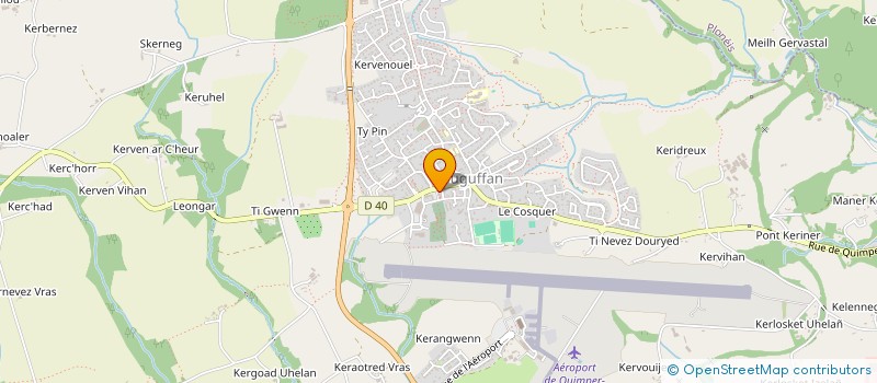 localisation de l'entreprise SOCIETE CIVILE DE MOYENS CORNOUAILLE KINE SPORT SANTE (CK2S)  PLUGUFFAN