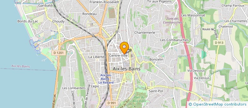localisation de l'entreprise SOCIETE CIVILE DE MOYENS CUVELLIEZ-TANGUY, VILEYN ET MICHELLAND à AIX-LES-BAINS