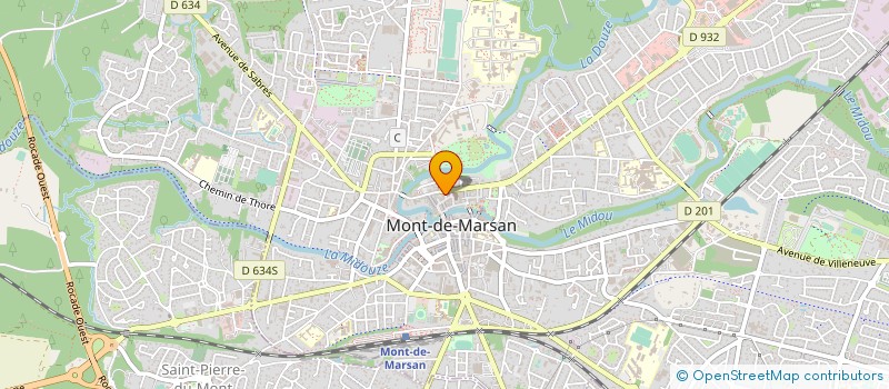localisation de l'entreprise SOCIETE CIVILE DE MOYENS D G M à MONT-DE-MARSAN