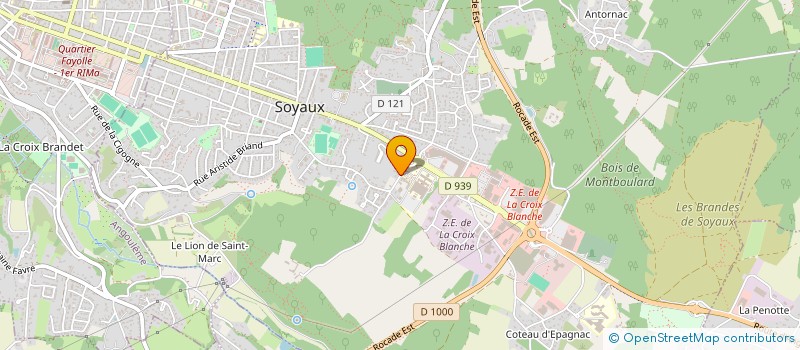 localisation de l'entreprise SOCIETE CIVILE DE MOYENS D'HALLUIN - ATROUS - PAILLER à SOYAUX