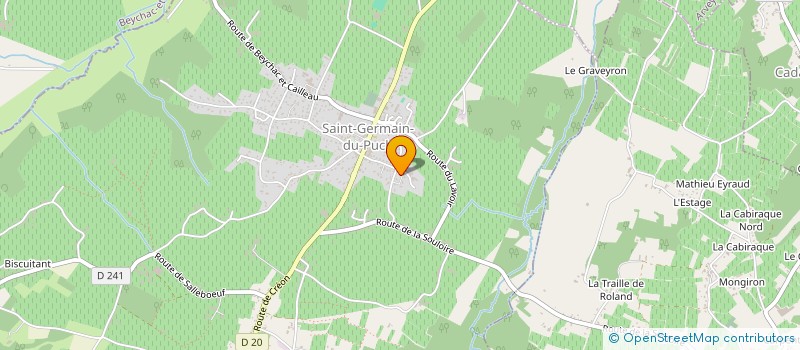 localisation de l'entreprise SOCIETE CIVILE DE MOYENS D'INFIRMIERS BONALGUE  SAINT-GERMAIN-DU-PUCH