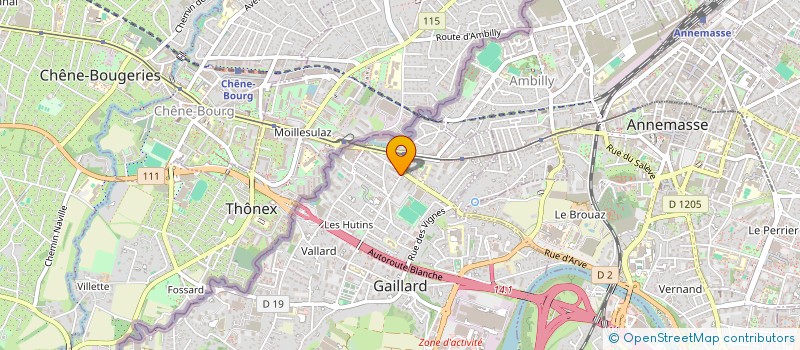 localisation de l'entreprise SOCIETE CIVILE DE MOYENS DE CAB'DENT à GAILLARD