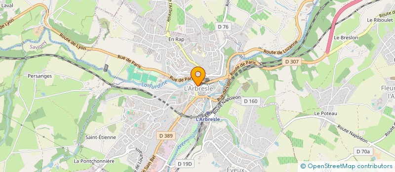 localisation de l'entreprise SOCIETE CIVILE DE MOYENS DE CHIRURGIE DENTAIRE DES DOCTEURS BOURGEOIS ET LOPEZ  L'ARBRESLE