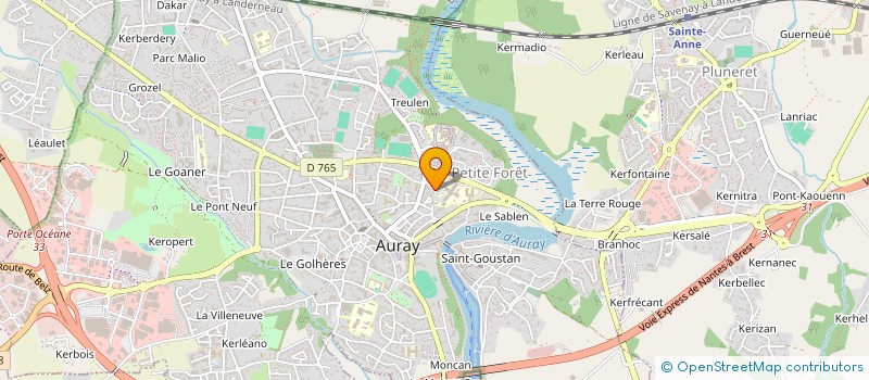 localisation de l'entreprise SOCIETE CIVILE DE MOYENS DE CONSULTATIONS NON PROGRAMMEES DU PAYS D'AURAY à AURAY