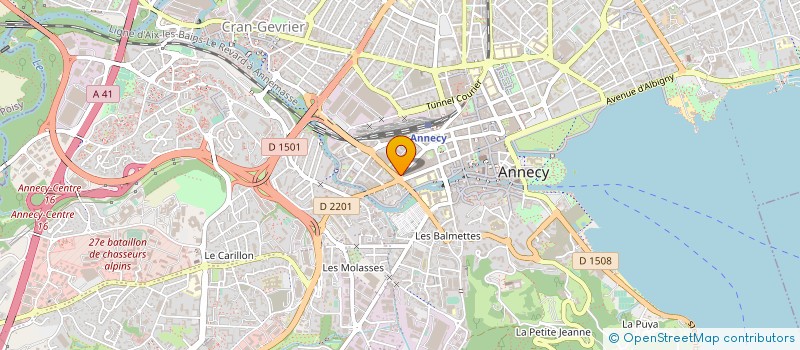 localisation de l'entreprise SOCIETE CIVILE DE MOYENS DE KINE MAIN ANNECY à ANNECY