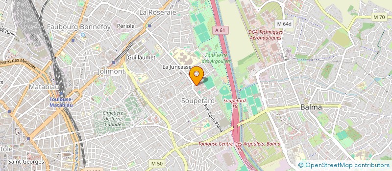 localisation de l'entreprise SOCIETE CIVILE DE MOYENS DE L'HERS (SCM DE L'HERS) à TOULOUSE