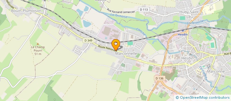 localisation de l'entreprise SOCIETE CIVILE DE MOYENS DE LA CITE DES POILUS EN ABREGE SCM DE LA CITE DES POILUS  MARCONNELLE