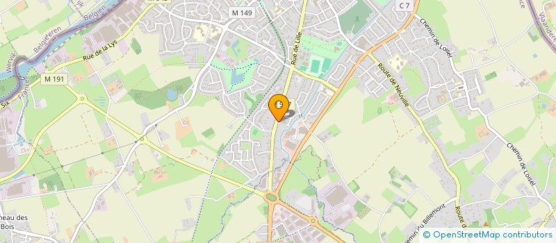 localisation de l'entreprise SOCIETE CIVILE DE MOYENS DE LA CLE DES CHAMPS  HALLUIN