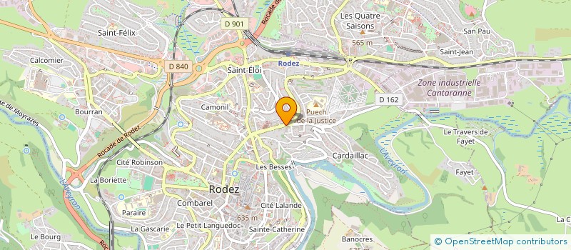 localisation de l'entreprise SOCIETE CIVILE DE MOYENS DE LA CROIX GRANDE à RODEZ