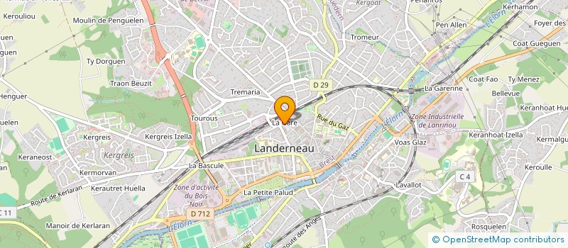 localisation de l'entreprise SOCIETE CIVILE DE MOYENS DE LA FONTAINE BLANCHE  LANDERNEAU