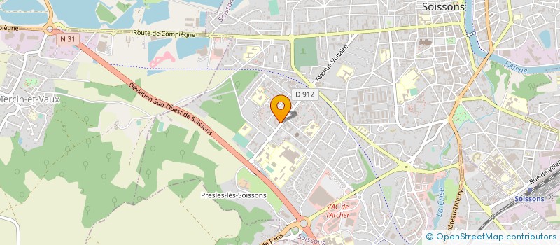 localisation de l'entreprise SOCIETE CIVILE DE MOYENS DE LA PLACE LINO VENTURA à SOISSONS
