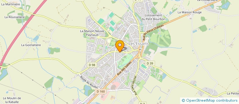 localisation de l'entreprise SOCIETE CIVILE DE MOYENS DE MESDAMES CHAIGNEAU ET GUINOT  ESSARTS-EN-BOCAGE