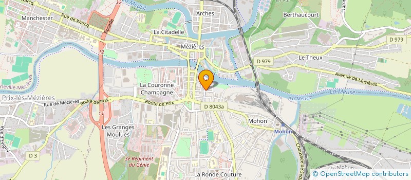 localisation de l'entreprise SOCIETE CIVILE DE MOYENS DELEUSE FERET à CHARLEVILLE-MEZIERES