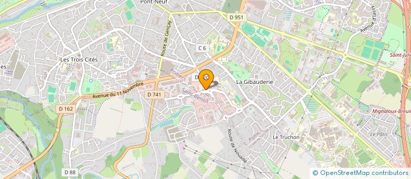 localisation de l'entreprise SOCIETE CIVILE DE MOYENS DELHOMME-HAMMER  POITIERS