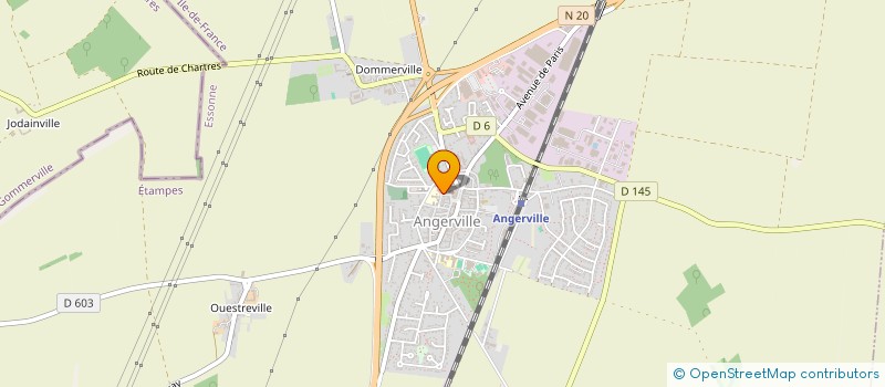 localisation de l'entreprise SOCIETE CIVILE DE MOYENS DENTAIRE D' ANGERVILLE  ANGERVILLE