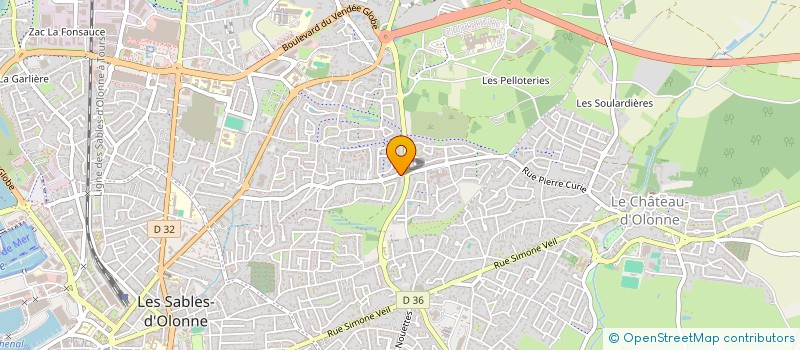 localisation de l'entreprise SOCIETE CIVILE DE MOYENS DENTEGLOBE à LES SABLES D'OLONNE
