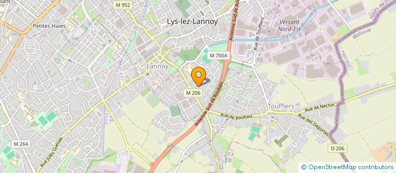 localisation de l'entreprise SOCIETE CIVILE DE MOYENS DENTINE ET CIE  LYS-LEZ-LANNOY