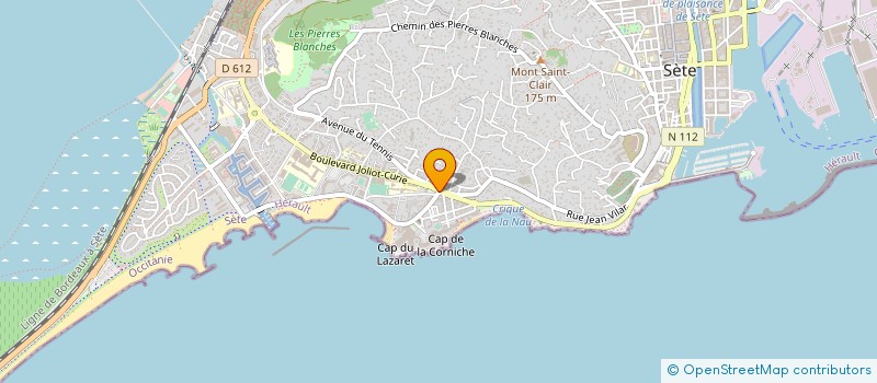 localisation de l'entreprise SOCIETE CIVILE DE MOYENS DES BONS DOCTEURS DE LA CORNICHE à SETE