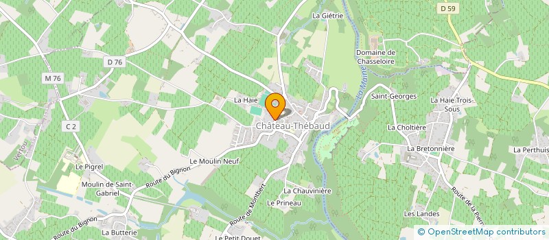 localisation de l'entreprise SOCIETE CIVILE DE MOYENS DES DOCTEURS ASGARALY ET LANDOIS  CHATEAU-THEBAUD