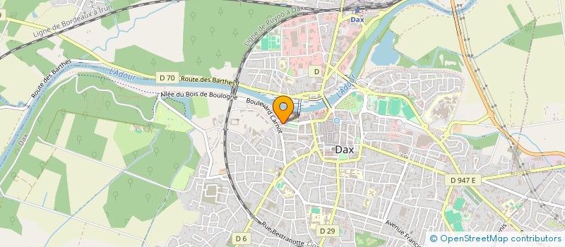 localisation de l'entreprise SOCIETE CIVILE DE MOYENS DES DOCTEURS AYREM ET CLAVE  DAX