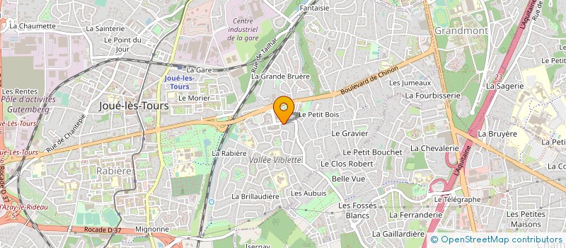 localisation de l'entreprise SOCIETE CIVILE DE MOYENS DES DOCTEURS BERNARD RICHON ET OLIVIER KIRCH  JOUE-LES-TOURS