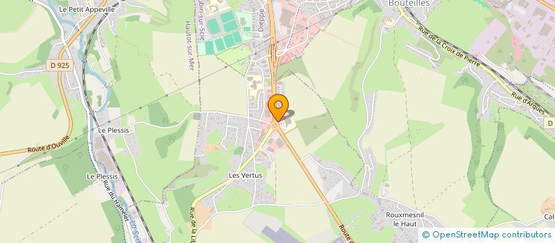 localisation de l'entreprise SOCIETE CIVILE DE MOYENS DES DOCTEURS BOUWYN-EDOUARD-FETTER  SAINT-AUBIN-SUR-SCIE