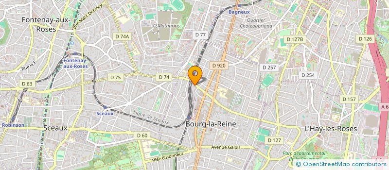 localisation de l'entreprise SOCIETE CIVILE DE MOYENS DES DOCTEURS BRODER ET ZRIHEN à BOURG-LA-REINE