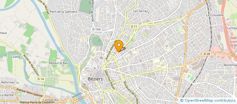 localisation de l'entreprise SOCIETE CIVILE DE MOYENS DES DOCTEURS CHEVALIER FAURE à BEZIERS