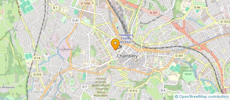 localisation de l'entreprise SOCIETE CIVILE DE MOYENS DES DOCTEURS COGNET, ANDRE, RIVIERE, GRIMONPONT, CLAIROTTE ET LEFLOT à CHAMBERY