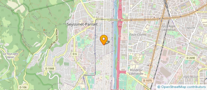 localisation de l'entreprise SOCIETE CIVILE DE MOYENS DES DOCTEURS CORRAL-BATIR-OLESZKO  SEYSSINET-PARISET