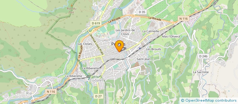 localisation de l'entreprise SOCIETE CIVILE DE MOYENS DES DOCTEURS CORTAMBERT ET TAURINYA à PRADES