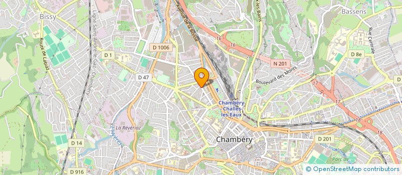 localisation de l'entreprise SOCIETE CIVILE DE MOYENS DES DOCTEURS CUISSET-GRIVET-SCHELSTRAETE  CHAMBERY