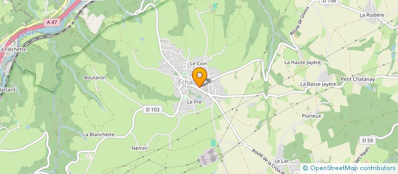 localisation de l'entreprise SOCIETE CIVILE DE MOYENS DES DOCTEURS DELFOS ET LAPOSTOLLE  ECHALAS