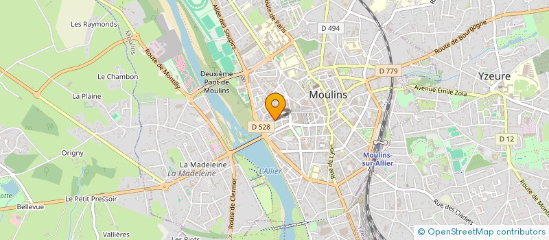 localisation de l'entreprise SOCIETE CIVILE DE MOYENS DES DOCTEURS DUPRE ET DELPECH  MOULINS