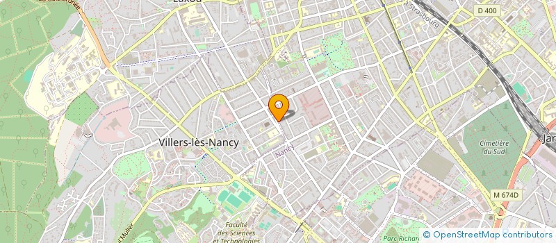 localisation de l'entreprise SOCIETE CIVILE DE MOYENS DES DOCTEURS EVRARD ET THEBAULT  NANCY