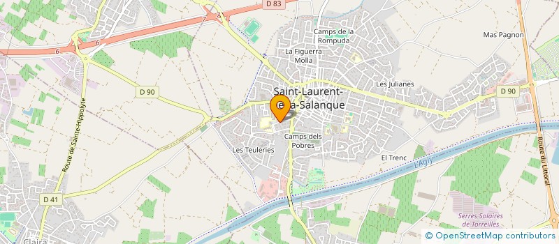 localisation de l'entreprise SOCIETE CIVILE DE MOYENS DES DOCTEURS FRANCOIS FOUNAU ET LAURENT RAYNAUD à ST LAURENT DE LA SALANQUE